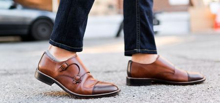 quince brown dress Greyson Brogues Oxford Tan Leather Shoes – The Jacket Maker main image 1