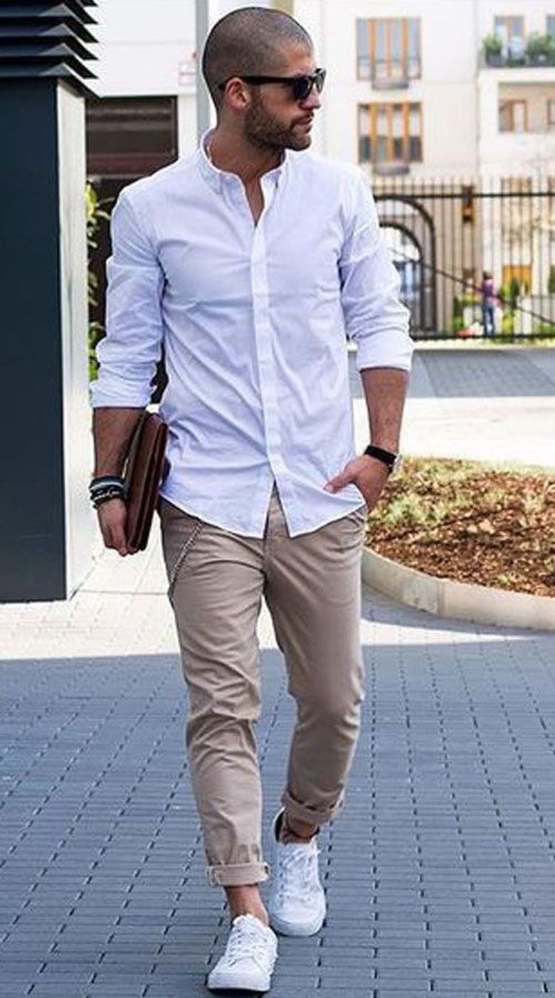 can you wear chinos with a dress shirt Spotlight on: men's chinos