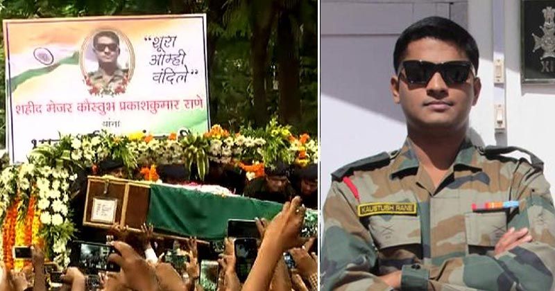 Maj R R Rane Mumbaikars Pay Their Respect To The Brave Martyr Major Kaustubh Rane