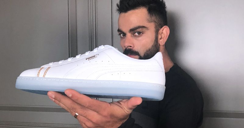 Virat Kohlis Trendy New Sneakers Are An Exclusive Masterpiece Created By  The Cricketer Himself