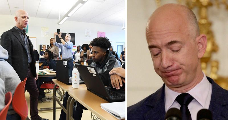Bezos Awkward Student Asks Whos Jeff Bezos As Amazon CEO Stands Before Him It Couldnt ...