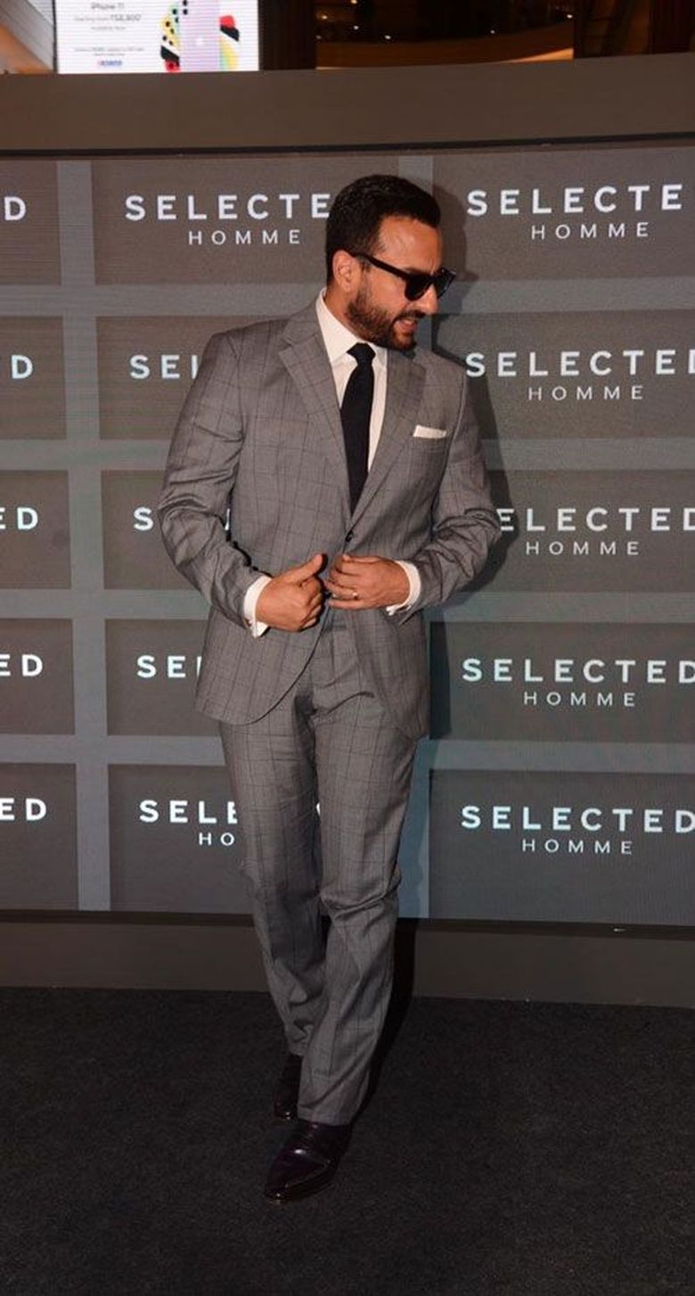 Saif Ali Khan Turned Heads In A Grey Windowpane Plaid Suit Showed The Right  Way To Wear It