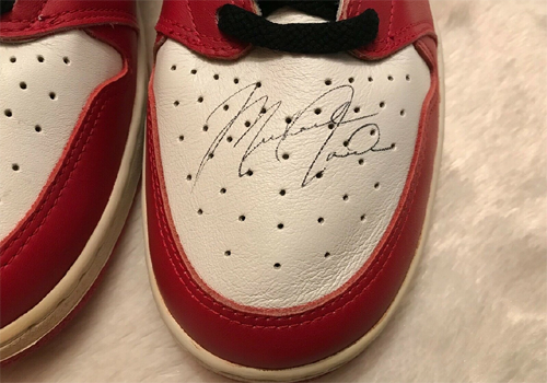 michael jordan signed shoes