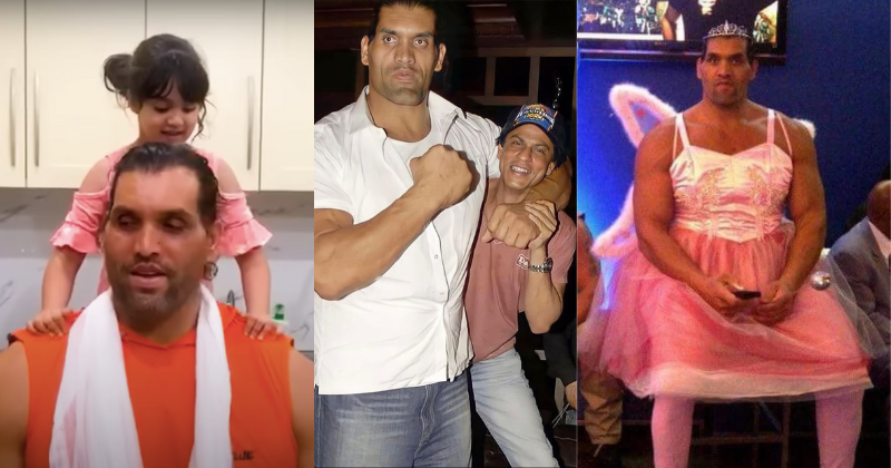 khali in pink dress Khali In Pink Dress