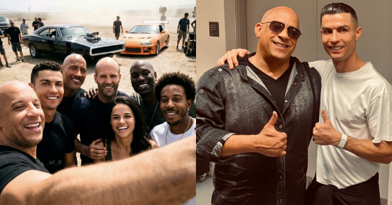 Cristiano Ronaldo Shoots For Fast And Furious 11 With Vin Diesel Dwayne