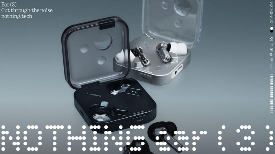 Nothing Ear 3 With Super Mic, Adaptive ANC, 38-Hour Battery