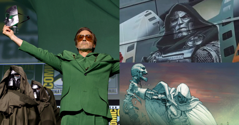 Robert Downey Jr's Doctor Doom Rips Out Thanos Skeleton In Avengers ...